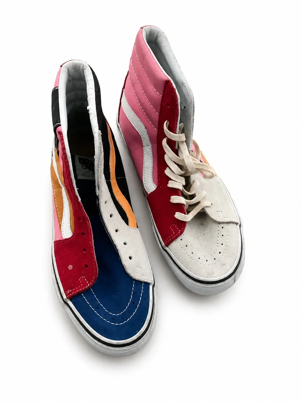 Vans SK8-Hi Patchwork Multi Color Unisex Sneakers Men’s 8 Women’s 9.5
